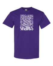 Load image into Gallery viewer, Sharks - Shark Spirit -  Short Sleeve T-shirt - Purple     SSP