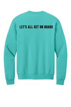 Load image into Gallery viewer, PBIS Oak Ridge Let's All Get on Board- Crew Neck - Scuba Blue Adult Only