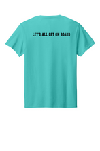Load image into Gallery viewer, PBIS Oak Ridge Let's All Get on Board- Short Sleeve T-shirt - Scuba Blue