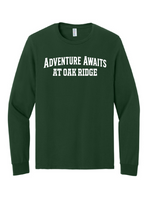 Load image into Gallery viewer, PBIS Oak Ridge Let's All Get on Board- Long Sleeve T-shirt - Forest Green