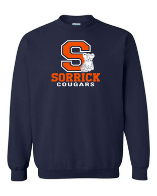Sorrick - Cougar Bloack Letter - Crew Neck - Navy