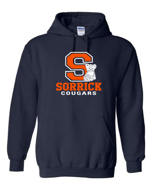 Sorrick - Cougar Block Letter - Hoodie - Navy Blue