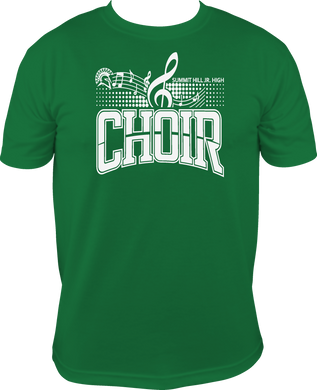 SH 161 - Summit Hill Jr. High Choir -  Choir logo -  Green  -  T-shirt