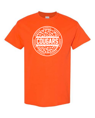 Sorrick - Cougar Circle- Short Sleeve T-shirt - Orange