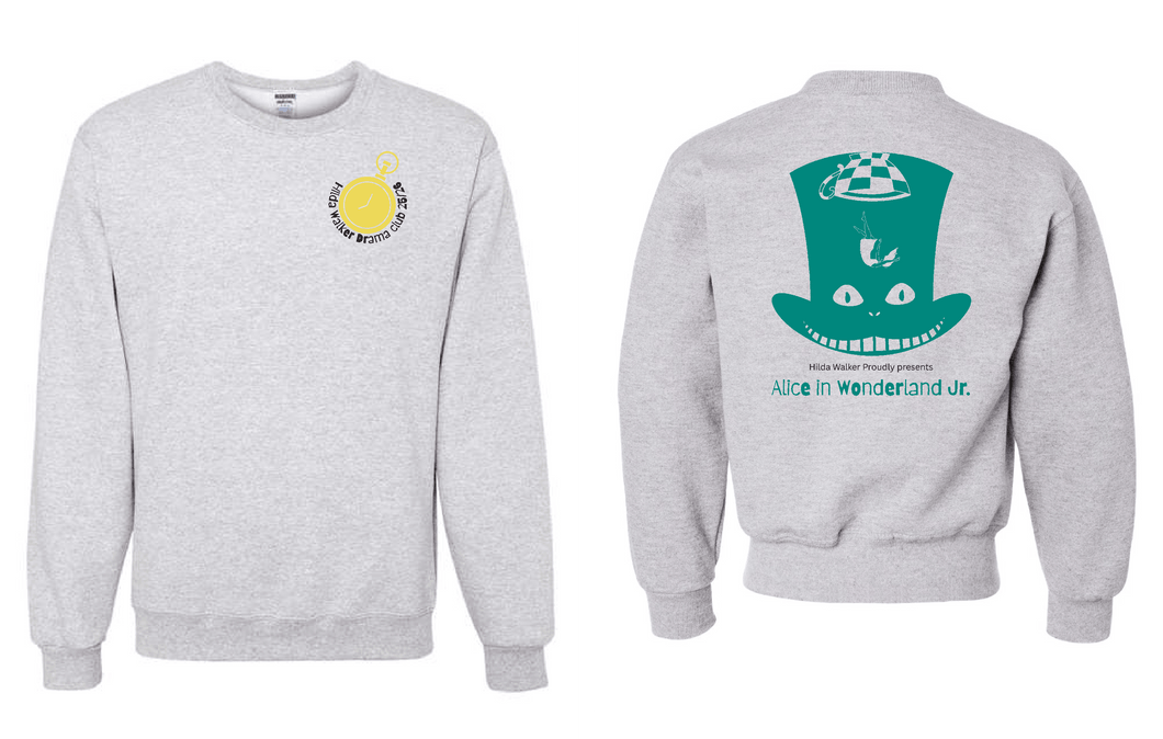 Hilda Walker Alice in Wonderland Jr. - Crew Neck Sweatshirt - Ash Grey