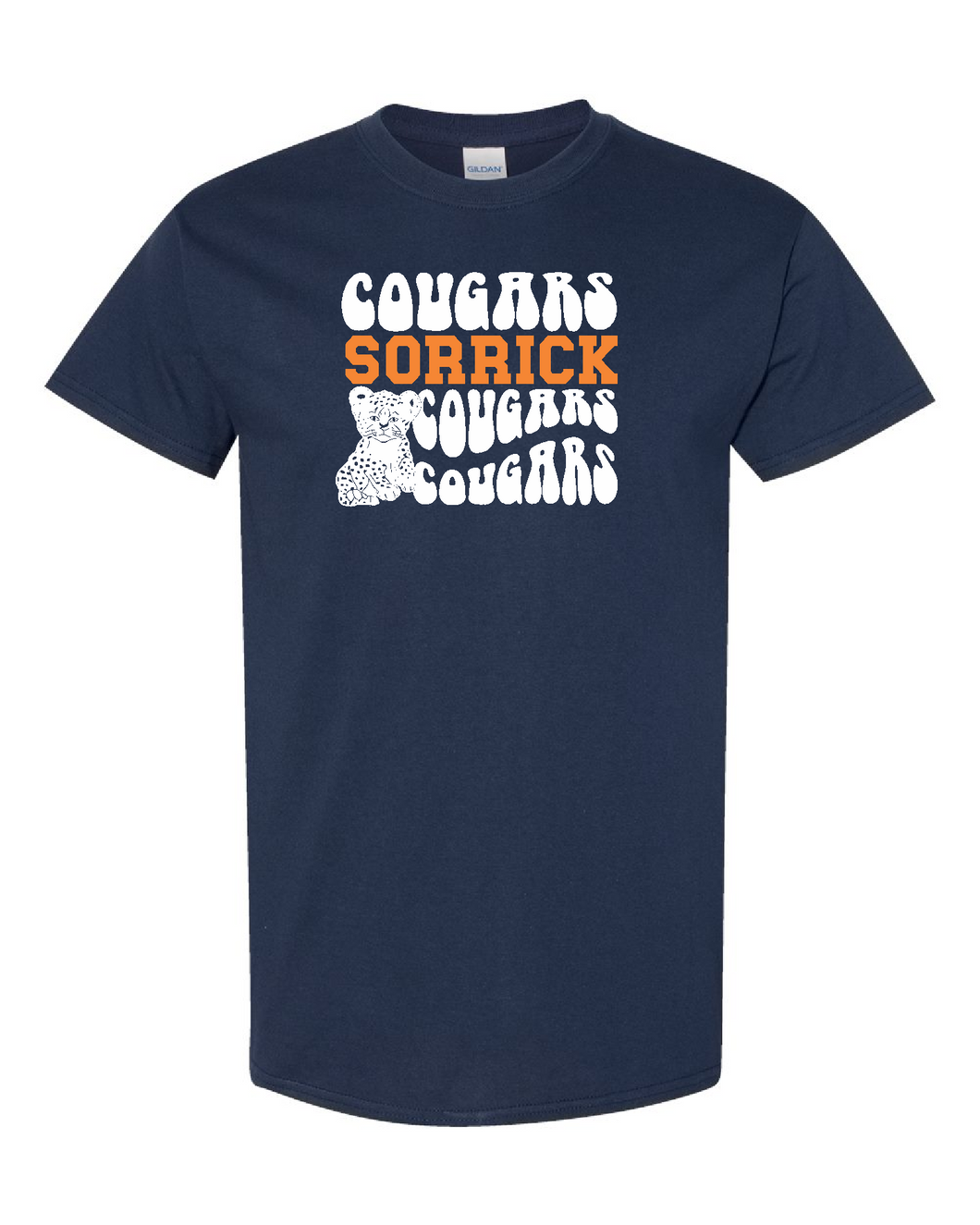 Sorrick - Cougar Groovy - Short Sleeve T-shirt - Navy