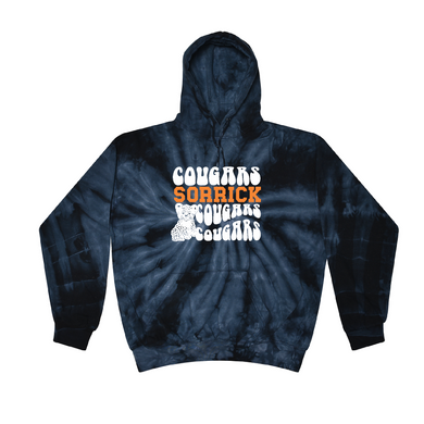 Sorrick - Cougar Groovy - Hoodie - Navy Tie Dyed