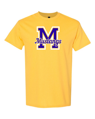Oak Ridge M is for Mustangs - Short SleeveT-shirt - Daisy Yellow