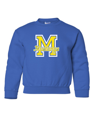 Oak Ridge M is for Mustangs - Crew Neck - Royal Blue