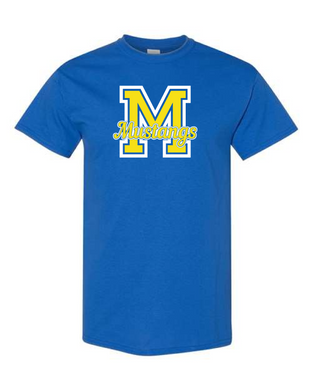 Oak Ridge M is for Mustangs - Short Sleeve T-shirt - Royal Blue