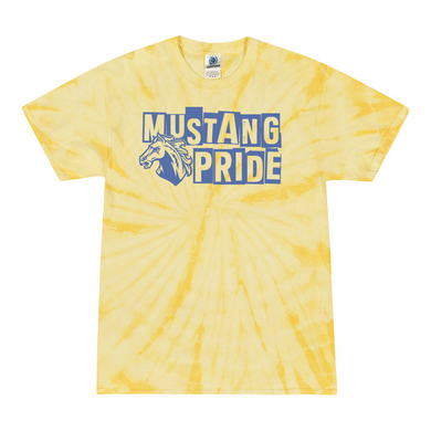 Oak Ridge Mustang Pride - Short Sleeve T-shirt - Yellow Tie Dyed