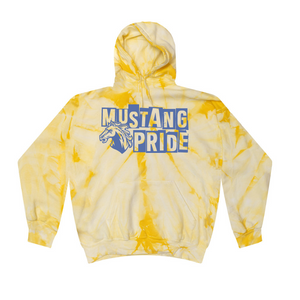 Oak Ridge - Mustang Pride - Hoodie - Yellow Tie Dyed