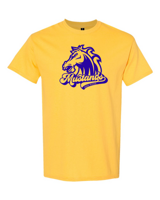 Oak Ridge Mustangs Swoosh - Short Sleeve T-shirt - Daisy Yellow