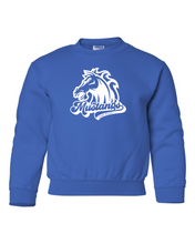 Load image into Gallery viewer, Oak Ridge Mustangs Swoosh - Crew Neck - Royal Blue