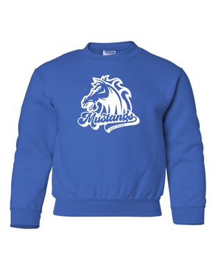 Oak Ridge Mustangs Swoosh - Crew Neck - Royal Blue