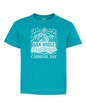 Load image into Gallery viewer, Oak Ridge Carnival - Short Sleeve T-shirt - Tropical Blue
