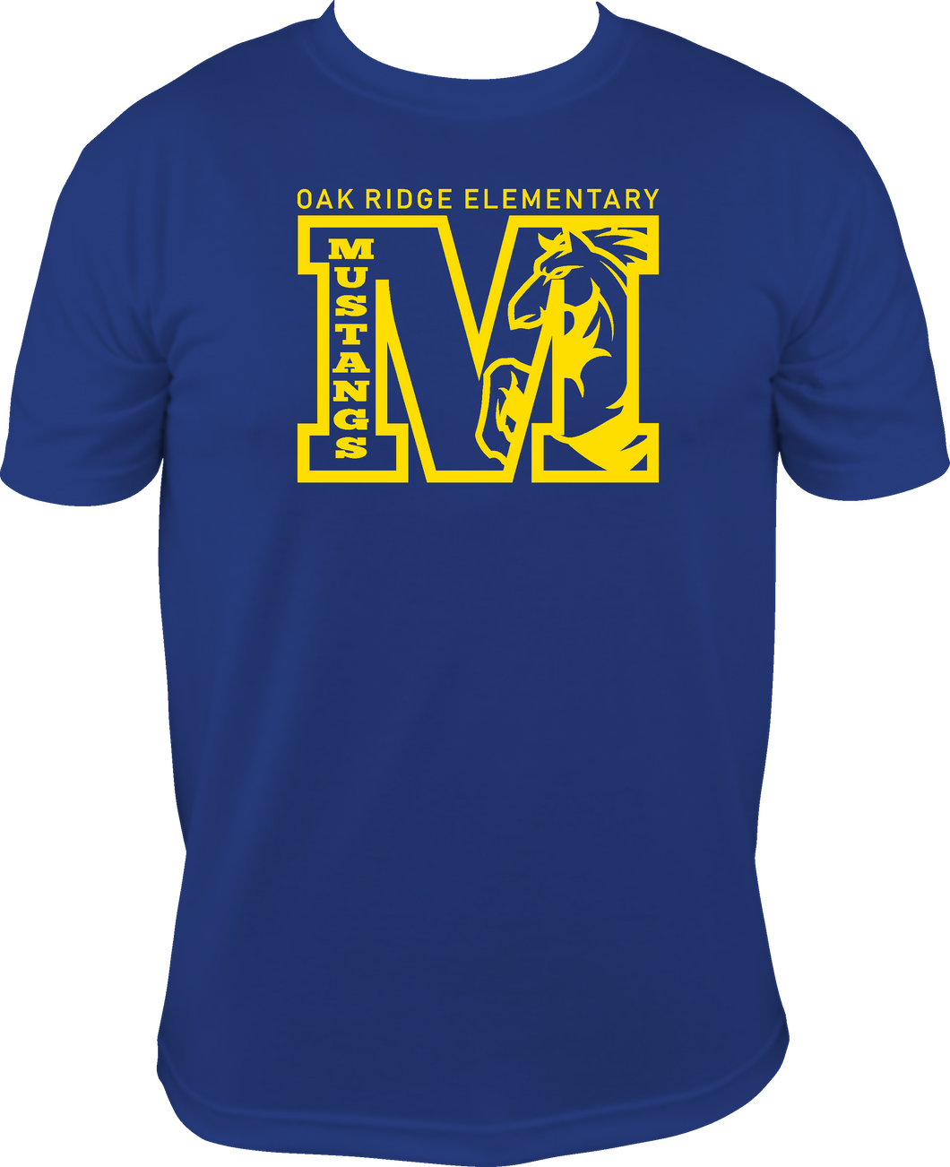 Oak Ridge Outline M - Short Sleeve T-shirt - Royal Blue