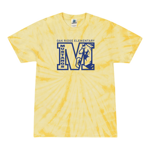 Oak Ridge Outline M - Short Sleeve T-shirt - Yellow Tie Dyed