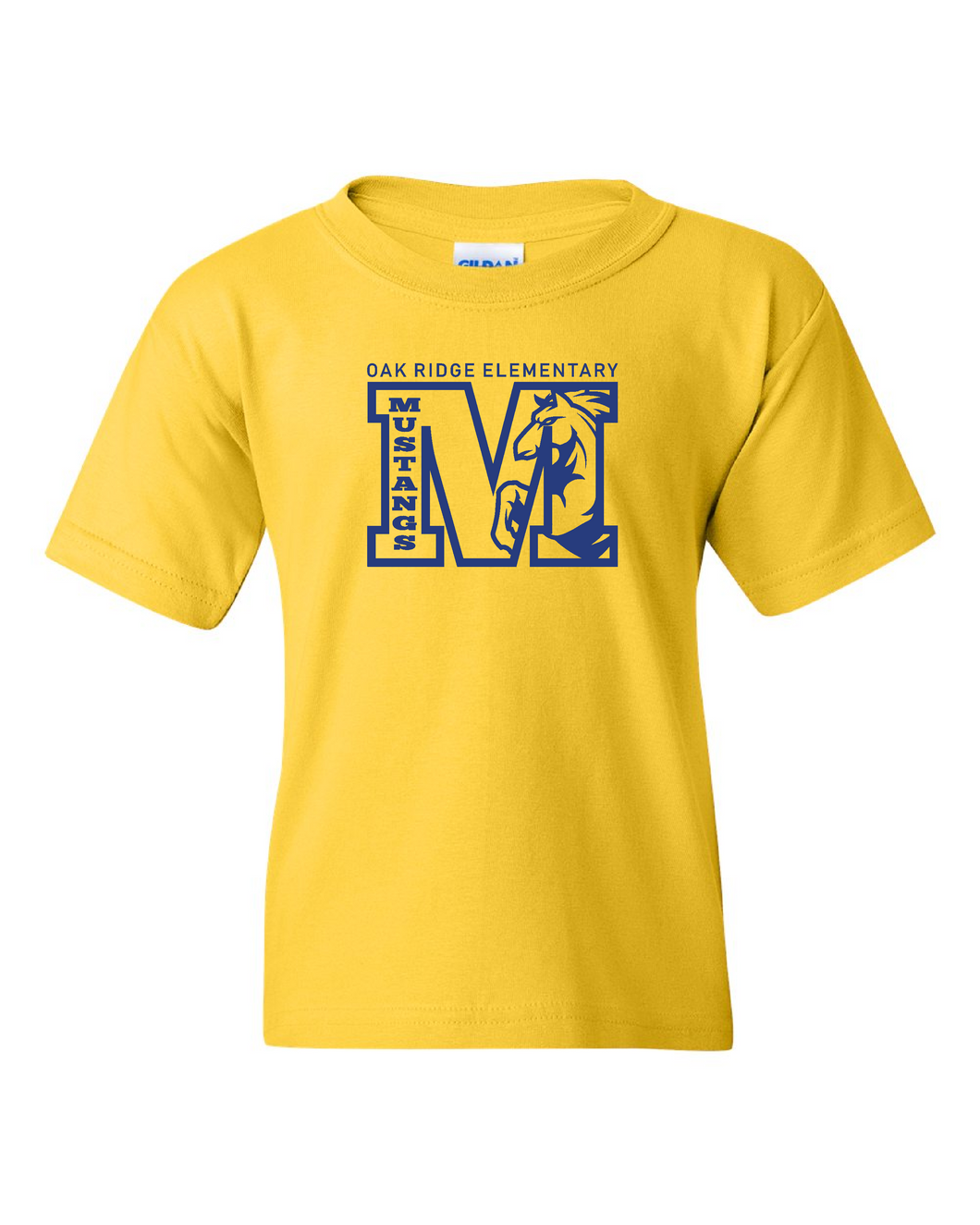 Oak Ridge Outline M - Short Sleeve T-shirt - Yellow
