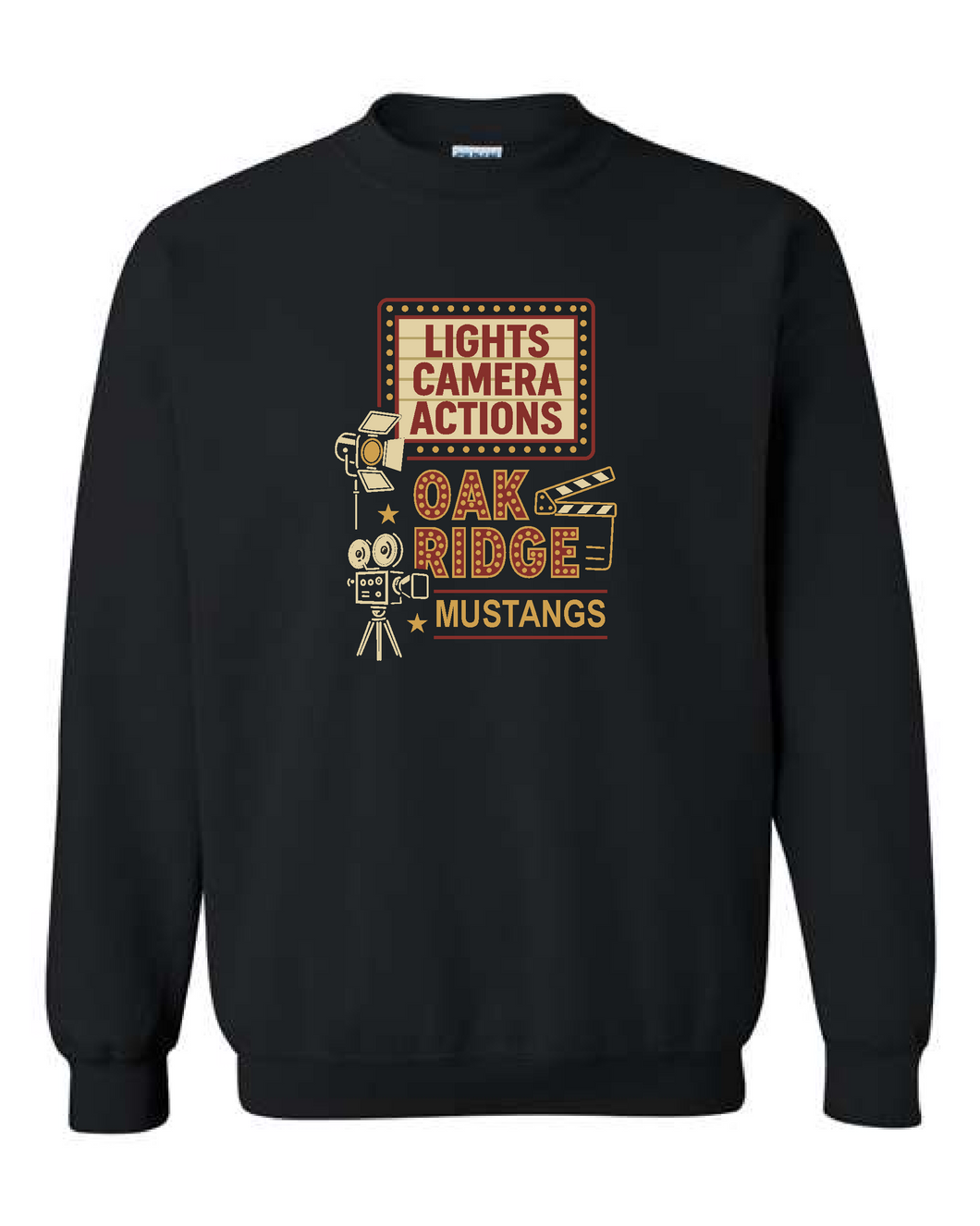 Oak Ridge - PBIS- Crew Neck Sweatshirt - Black