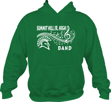 SH 161 - Summit Hill Jr. High Band - Band Logo - Green - Hoodie