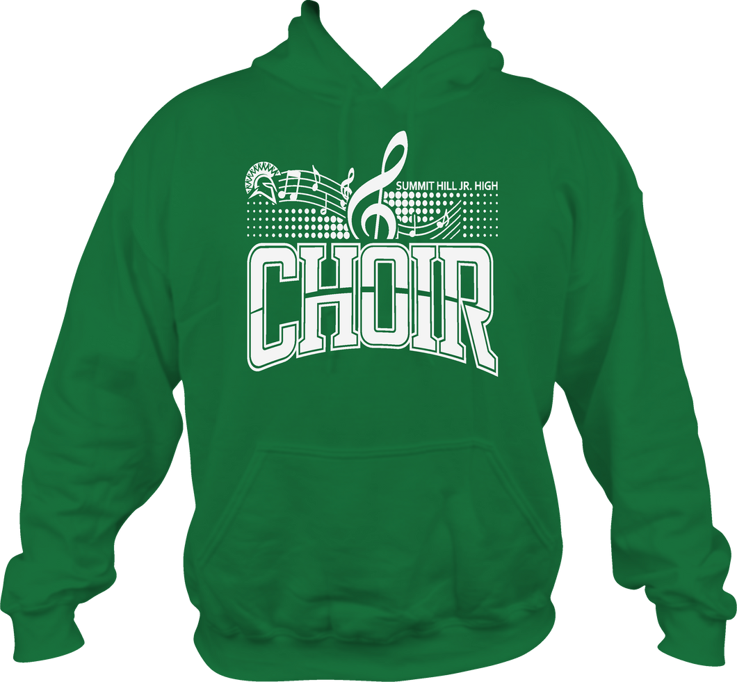 SH 161 - Summit Hill Jr. Choir - Choir Logo - Green - Hoodie