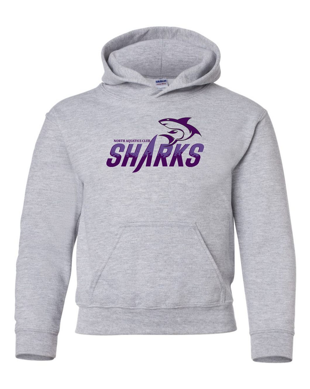 Sharks - Full Color Shark Logo -  Hoodie - Sport Grey     FCS