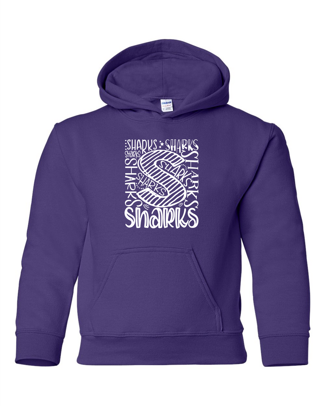 Sharks - Shark Spirit -  Hoodie - Purple     SSP