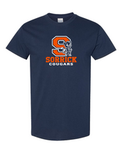 Load image into Gallery viewer, Sorrick - Cougar Block Letter - Short Sleeve T-shirt - Navy