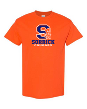 Load image into Gallery viewer, Sorrick - Cougar Block Letter - Short Sleeve T-shirt -Orange