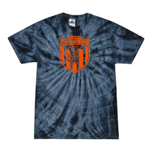 Load image into Gallery viewer, Sorrick - Cougar Shield - Short Sleeve T-shirt - Tie Dyed Navy Blue