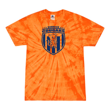 Load image into Gallery viewer, Sorrick - Cougar Shield - Short Sleeve T-shirt - Tie Dyed Navy Orange