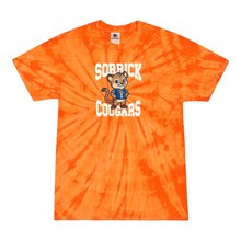 Load image into Gallery viewer, Sorrick - Cougar Full Color - Short Sleeve T-shirt - Tie Dyed Orange