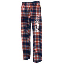 Load image into Gallery viewer, Sorrick - Flannel PJ's - Navy Blue and Orange