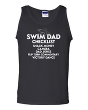 Load image into Gallery viewer, Sharks - Swim Dad - Tank Top - Black     DAD