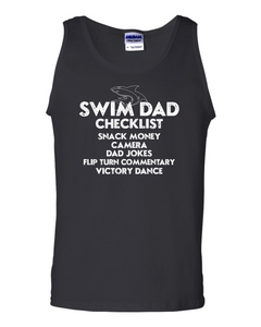 Sharks - Swim Dad - Tank Top - Black     DAD
