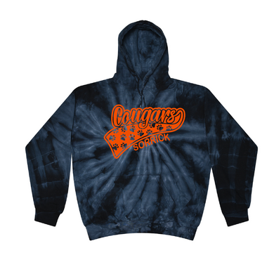 Sorrick - Cougar Paws - Hoodie - Navy Tie Dyed
