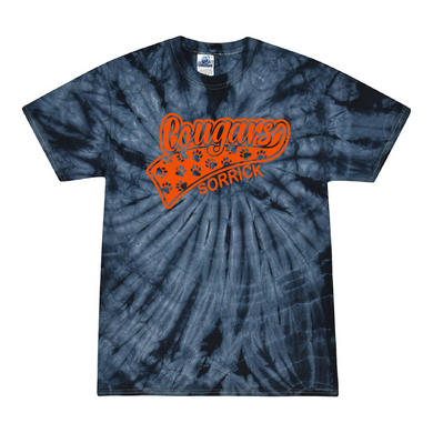 Sorrick - Cougar Paws - Short Sleeve T-shirt - Tie Dyed Navy