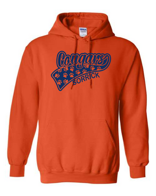 Sorrick - Cougar Paws - Hoodie - Orange