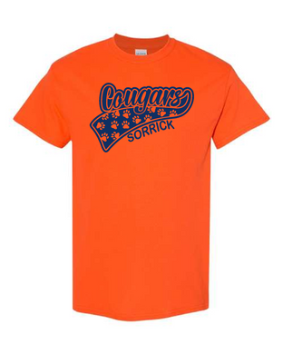 Sorrick - Cougar Paws - Short Sleeve T-shirt - Orange