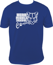 Load image into Gallery viewer, Kerr Middle School One Color Logo - Short Sleeve T-shirt Royal Blue